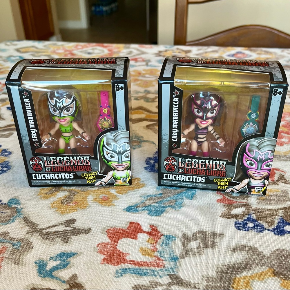 Legends Of Lucha Libra Lady Maravilla Luchacitos Figures Two Variations
